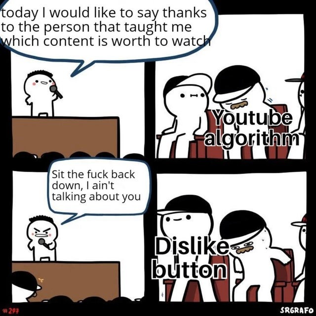 Please Youtube bring the dislike button count back - meme