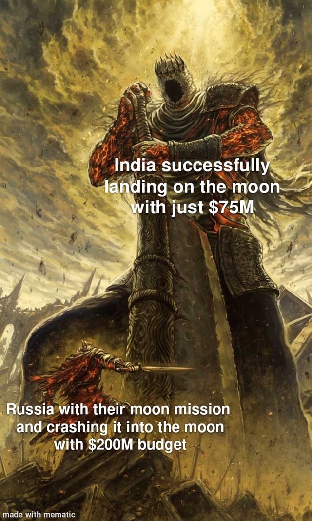 Indian moon landing - meme