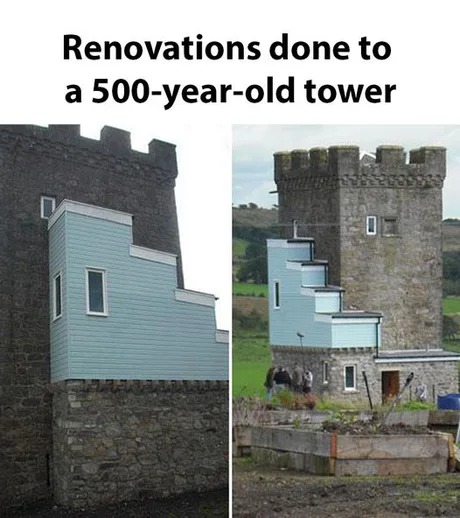 This renovation is an insult - meme