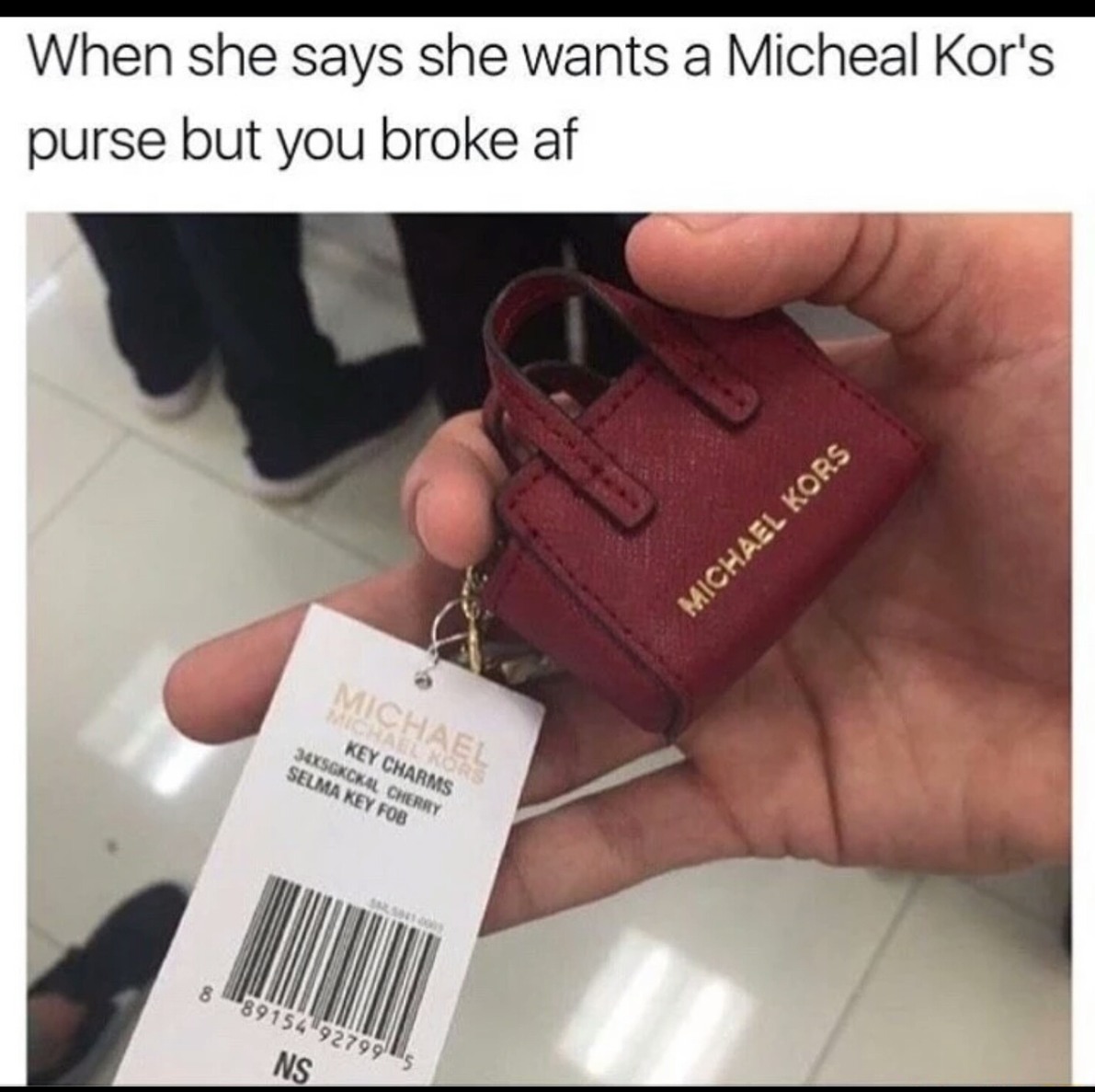 Did u know that these small ass keychains are like 100.00. Wtf! - meme