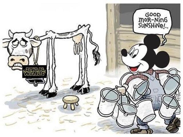 Star Wars is a skinny cow - meme