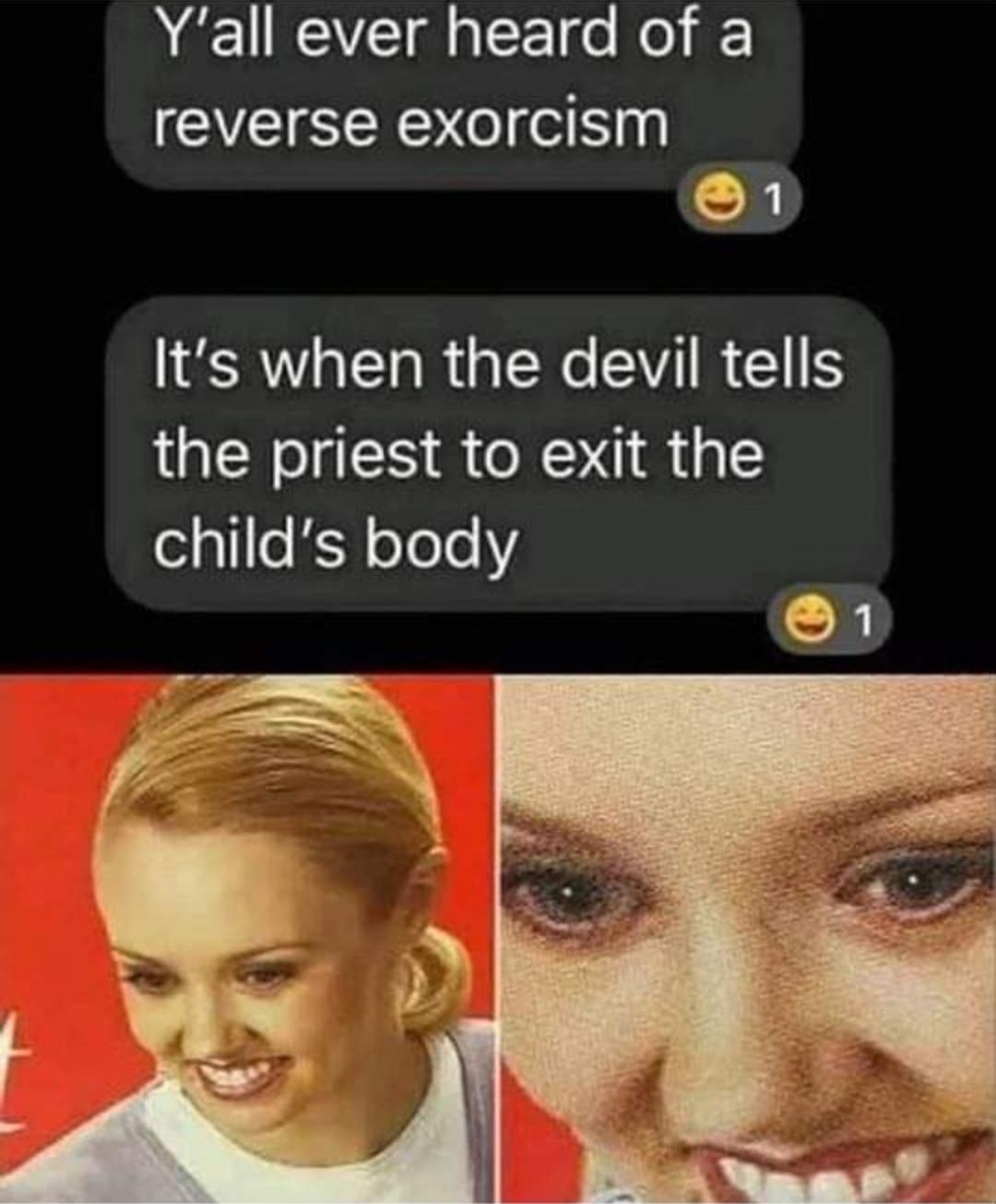 Dongs in exorcism - meme