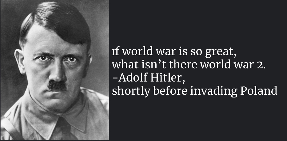Hitler is an evil son of a bitch - meme