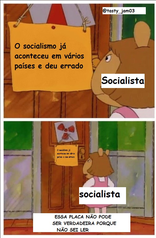socialista tudo anafalbeto kkk - meme