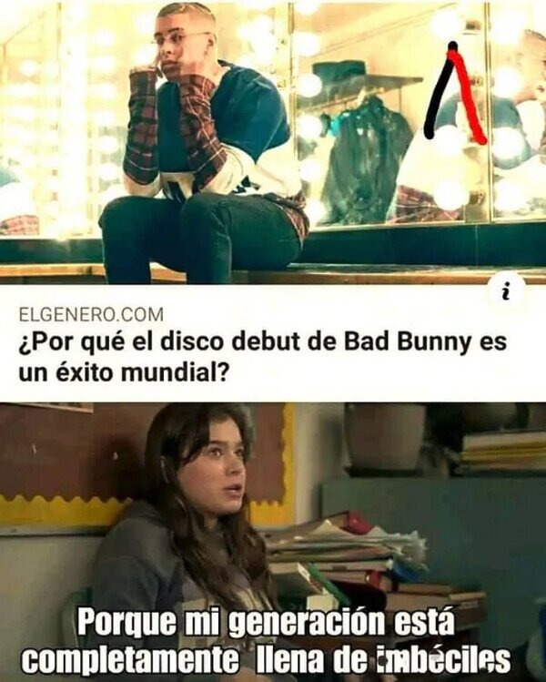 ¿Por qué Bad Bunny tiene éxito? - meme