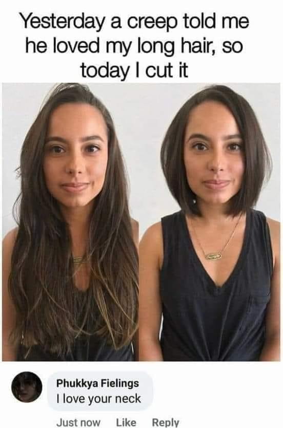 Nice neck babe - meme