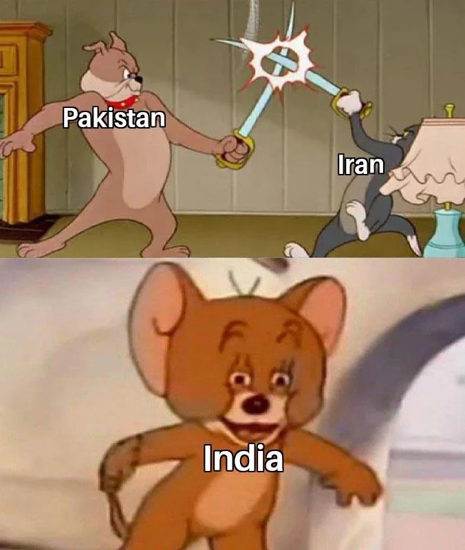 Pakistan Iran war is no more - meme