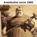 Anesthetist nurse 1880