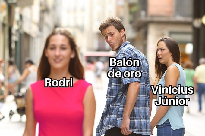 Meme de Rodri ganando el Balon de Oro