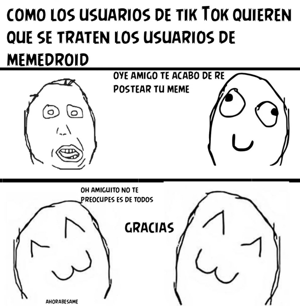 Que babosos - meme