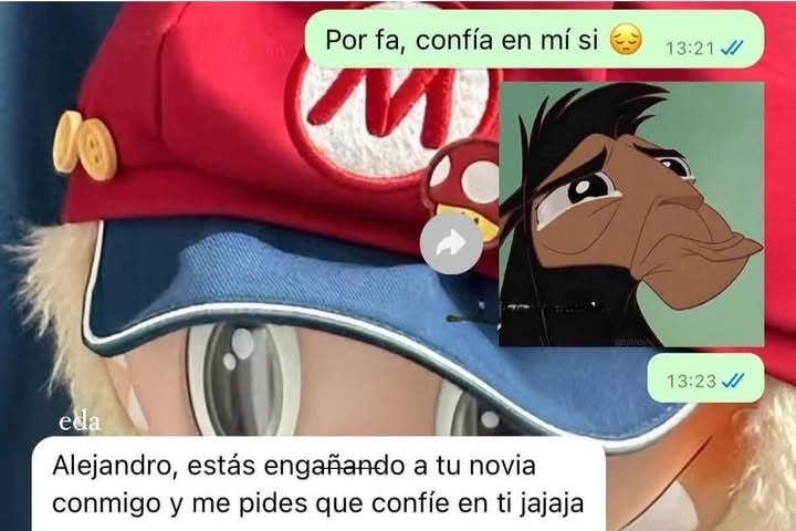 El que engaña y encima pide confianza tremendo meme