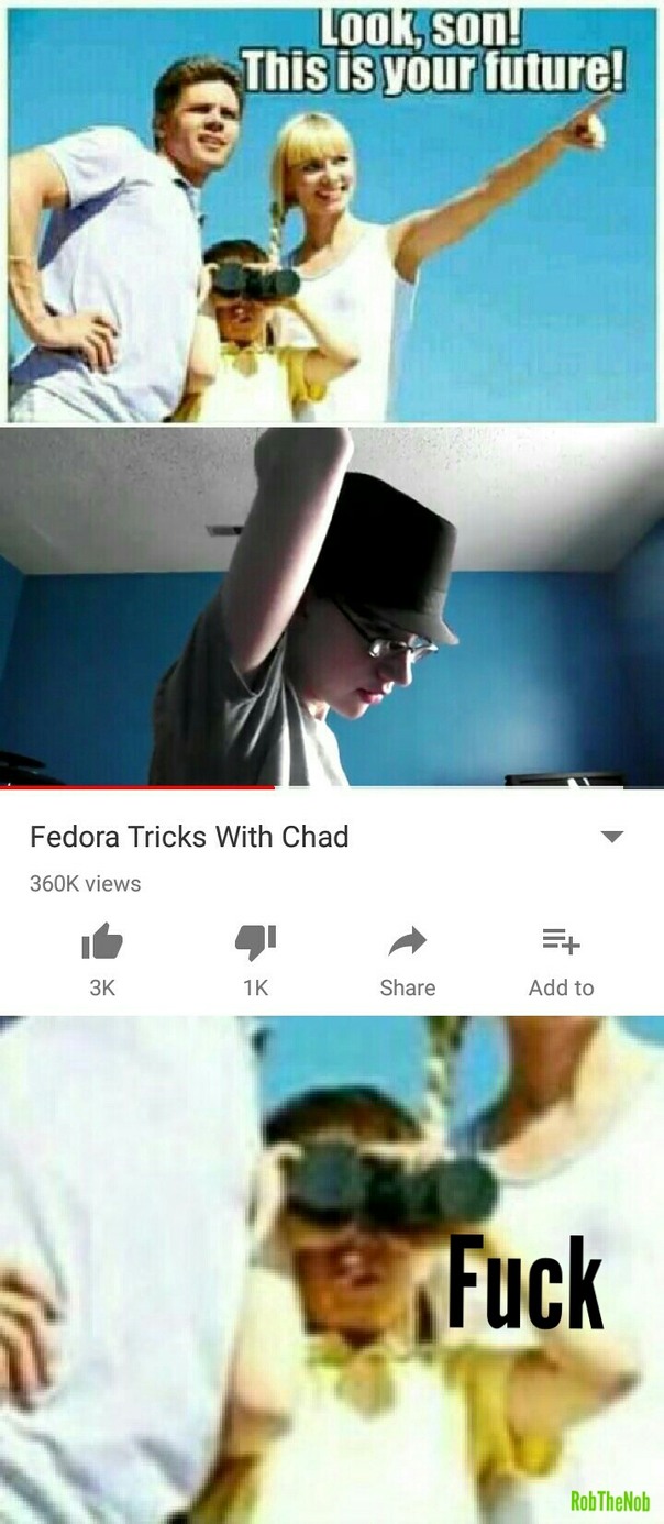 Fedoras make me so wet - meme