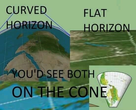I work for NASA and believe me cone earth is the real earth - meme