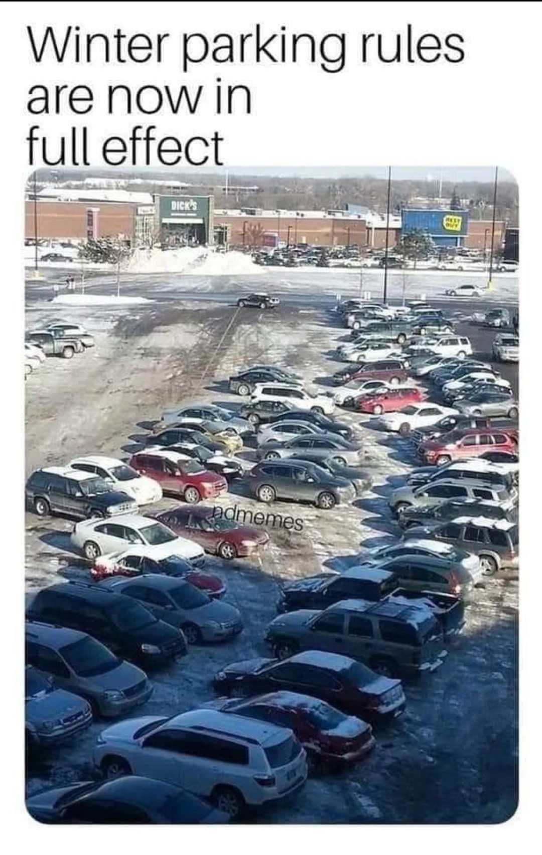Les parkings d hivers - meme