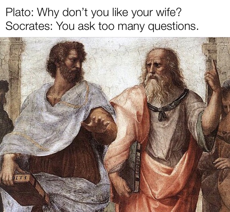 Plato/Socrates - meme