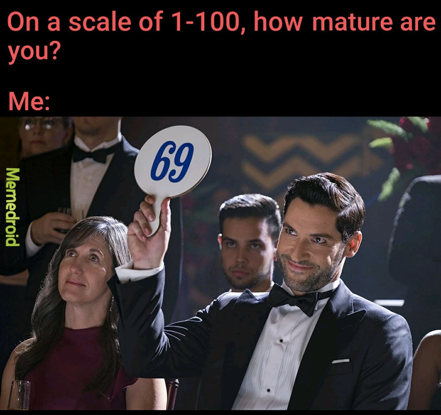 I'm mature, you big dumb dootyhead. - meme