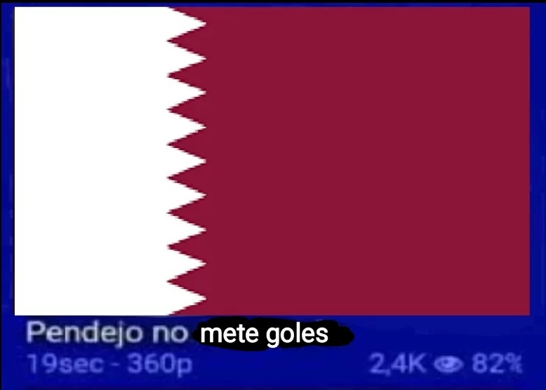 La selección de fútbol de Qatar en estos momentos: - meme