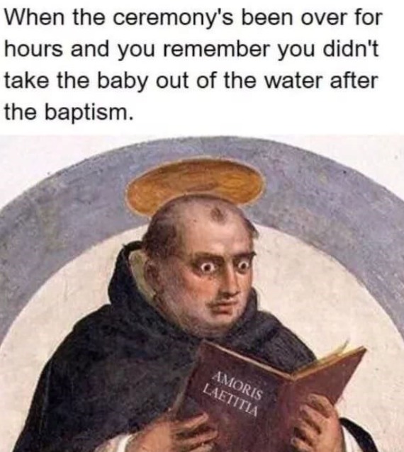 lets hope da baby can swim - meme