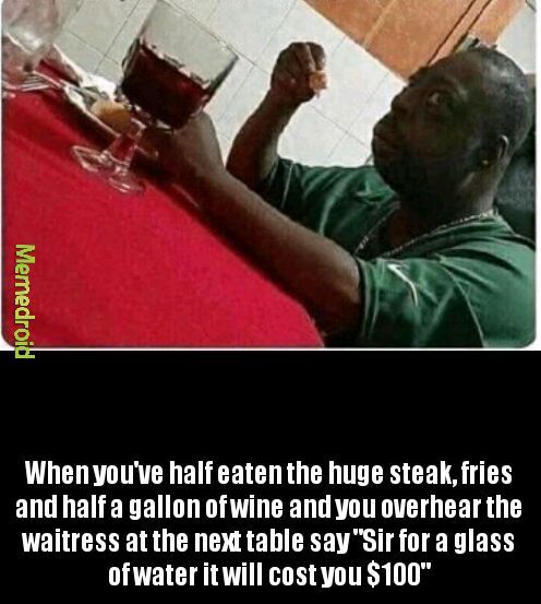 Never eat without checking the price - meme