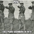 La imagen es más antigua no encontré otra :(.  Aramburu fue un presidente argentino que fue secuestrado por guerrilleros y fusilado