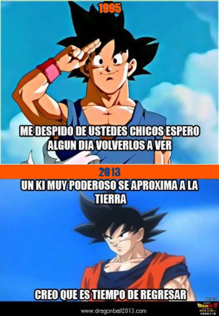 Goku!! eres mi heroe de la infancia :D - meme