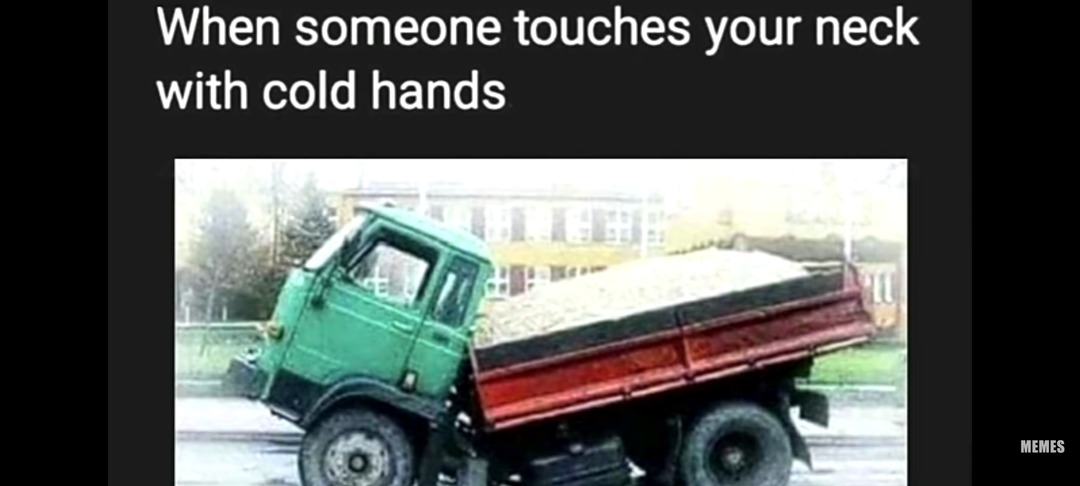 Cold hands - meme