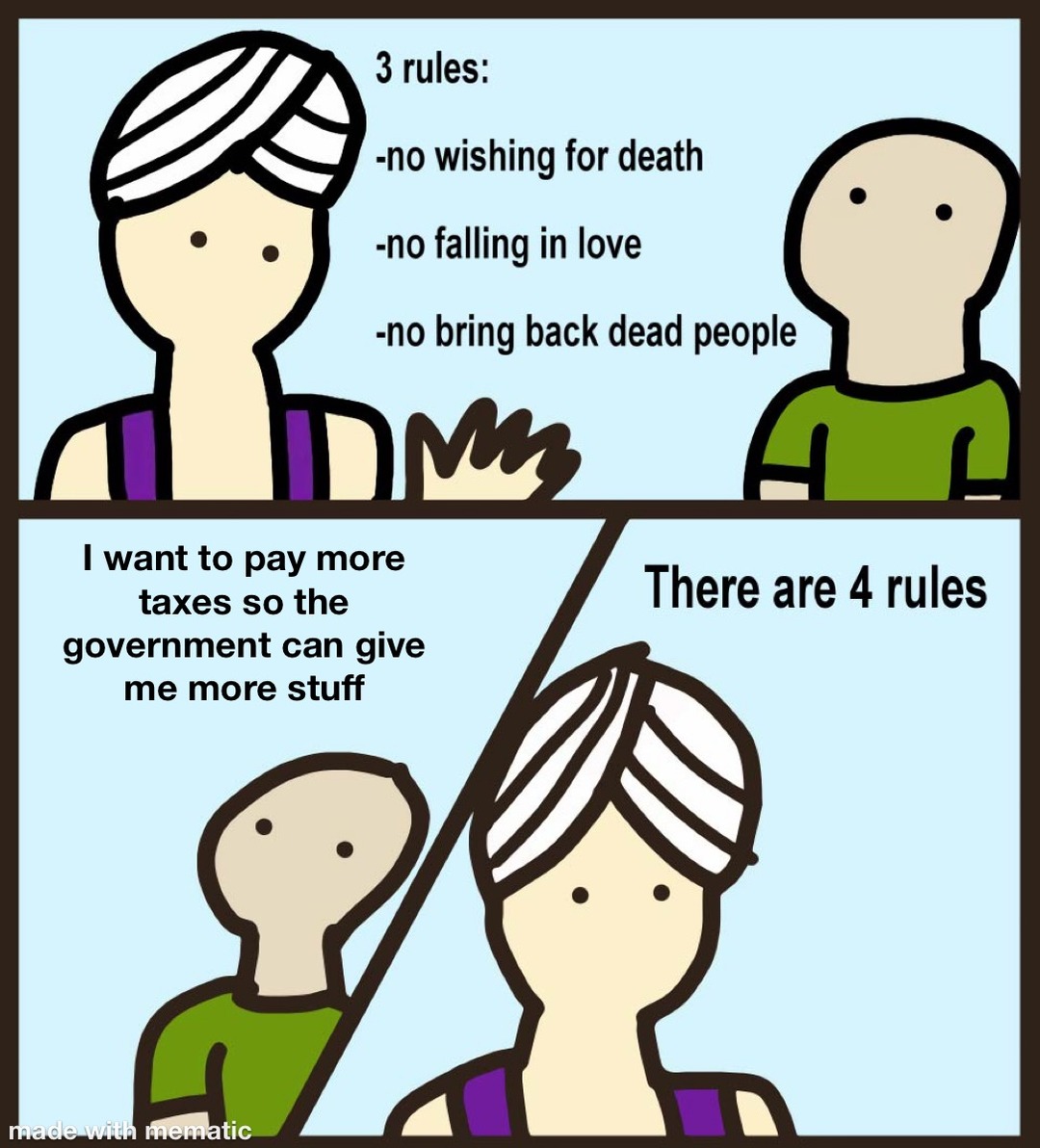 Four rules - meme