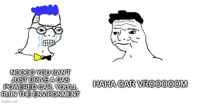 Electric Cars are worse for the environment because they're made in a factory - meme