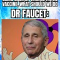 Dr faucet doesn't even understand what hes talking.