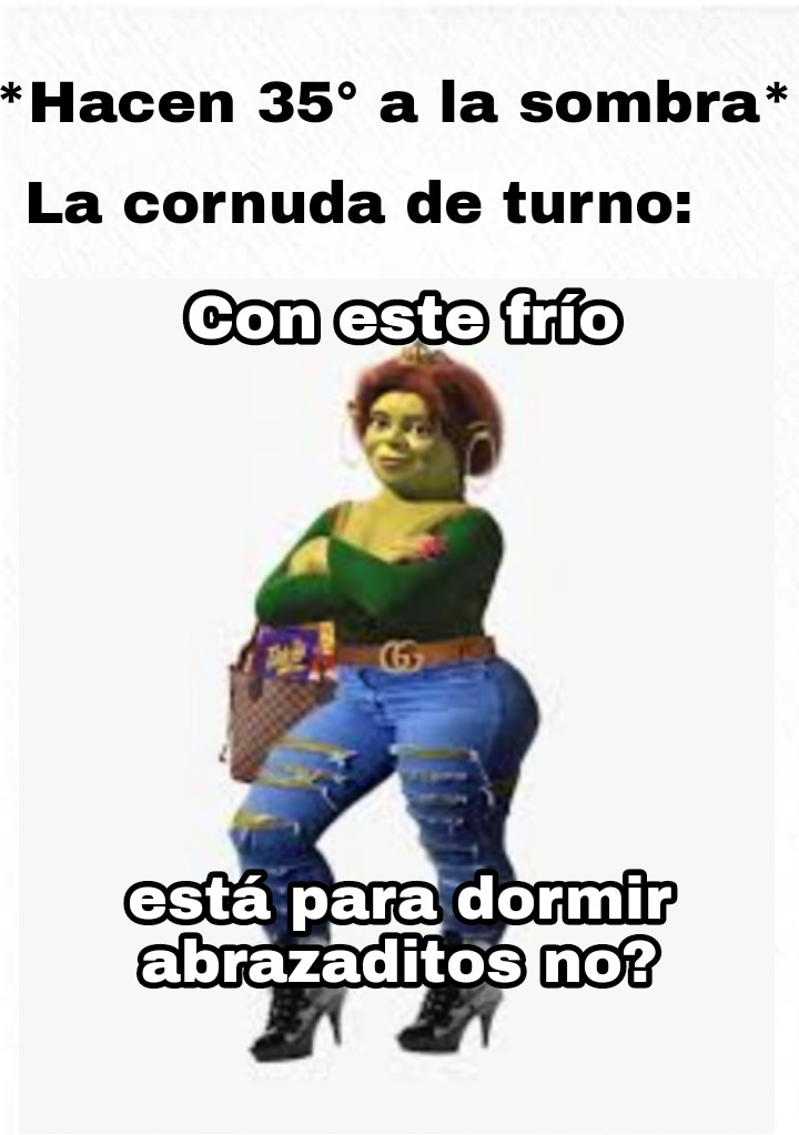 Fiona turra cornuda - meme