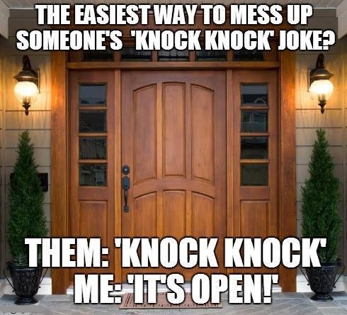 Knock knock - meme