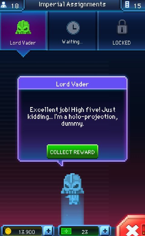 vader is a troll ( game: tini death star - meme