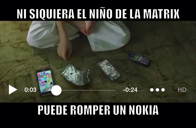 Nokia invencibles - meme