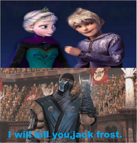 te matare jack frost XD - meme