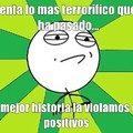 la mejor historia la violamos en positivos...