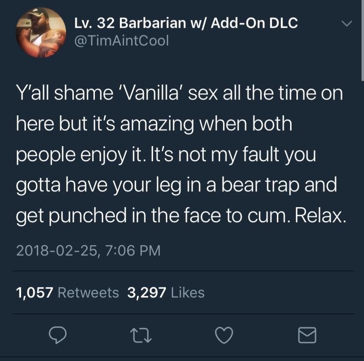 vanilla sex - meme