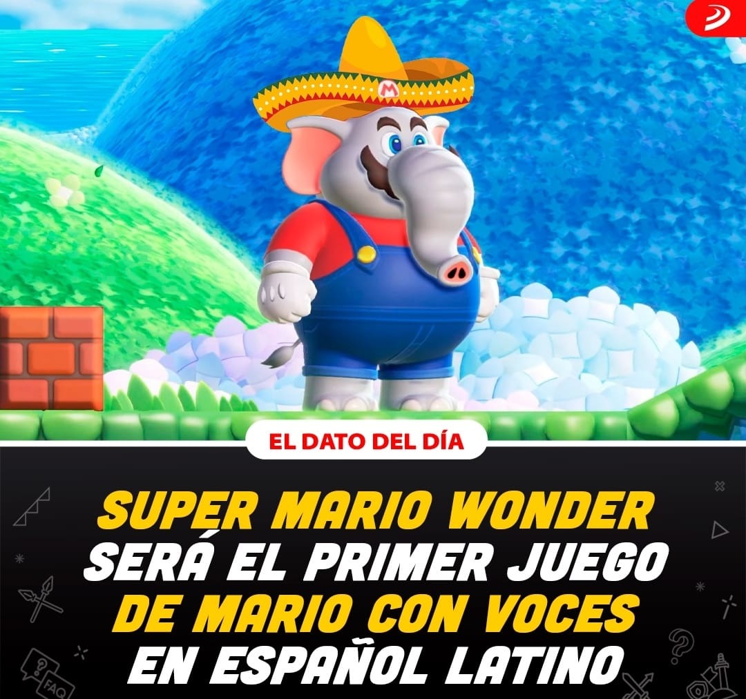 Super Mario Wonder en español latino - meme