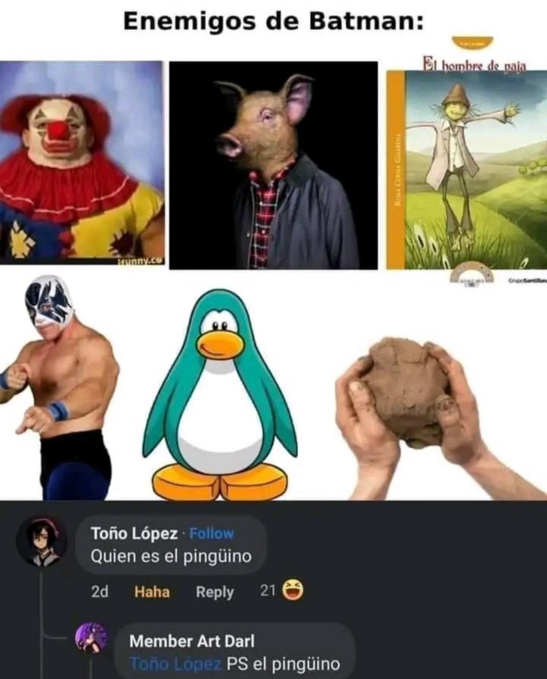 Villanos de batman - meme