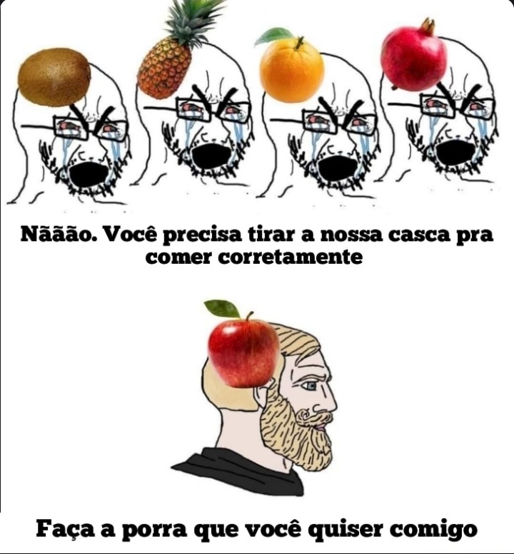 Frutas fodase - meme