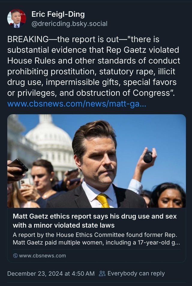 Matt Gaetz report meme news