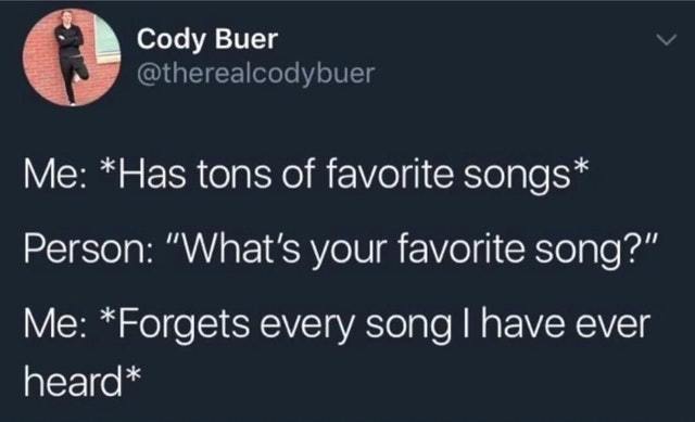 What is your favorite song? - meme