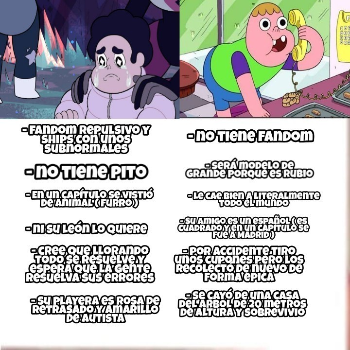 Clarence vs Steven Parte 3 - meme