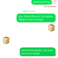 the secret ingredient is bread