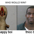 I think the thicc boi would win