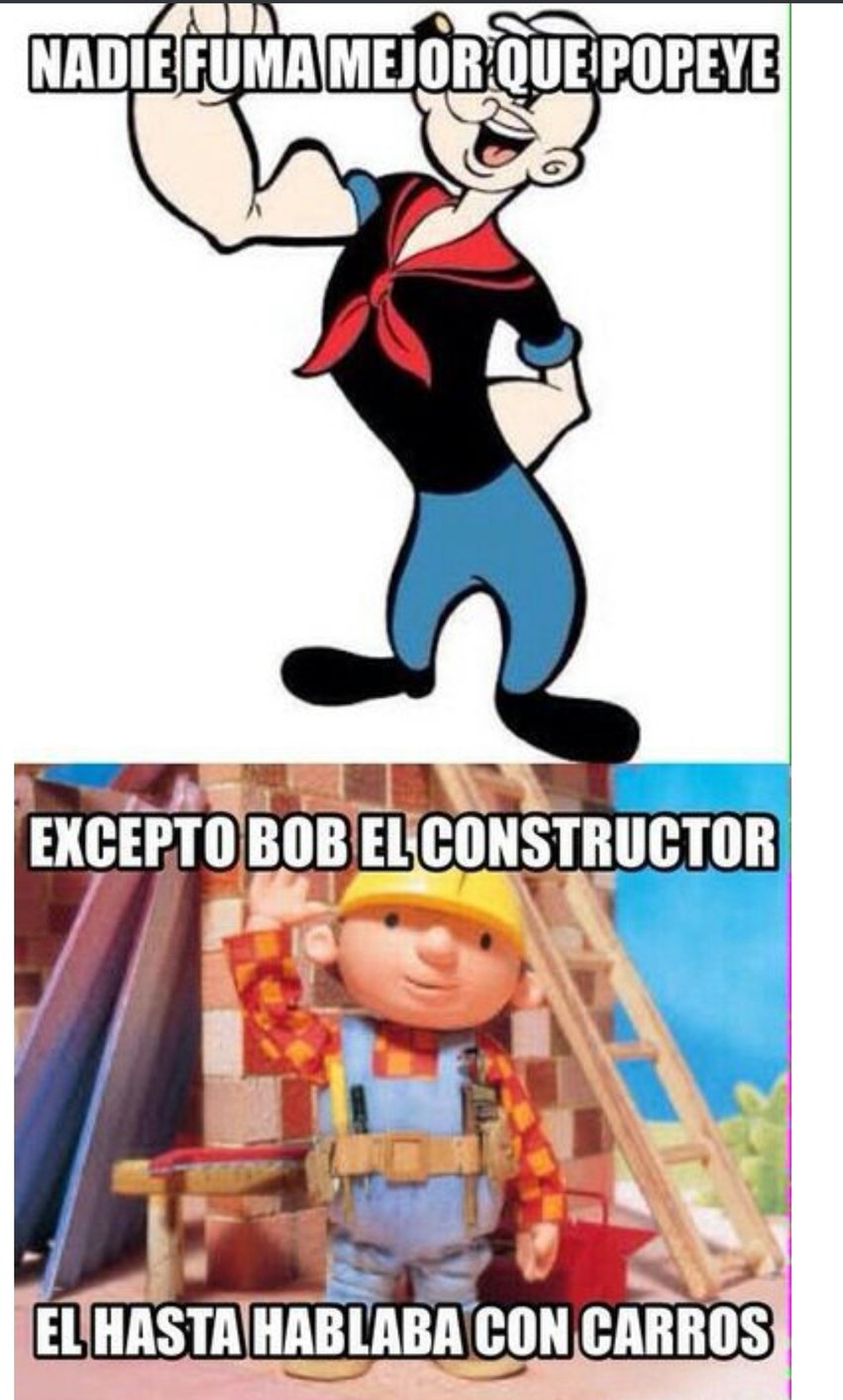 Solo gente de culto miraba a Bob el constructor - meme
