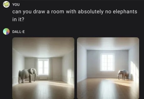 no elephants in this room - meme
