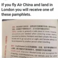 If you fly Air china nd land in London