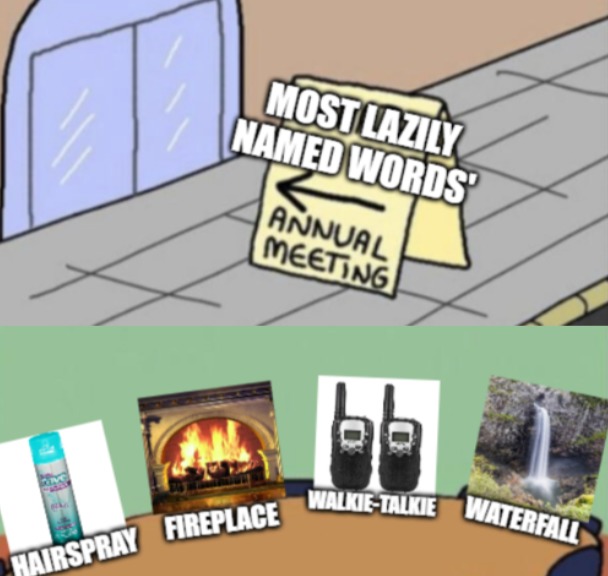 The most lazily named words - meme