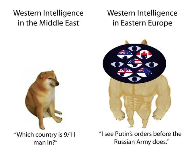 Intelligence agencies be like - meme