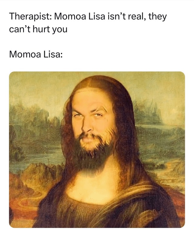 Momoa Lisa - meme